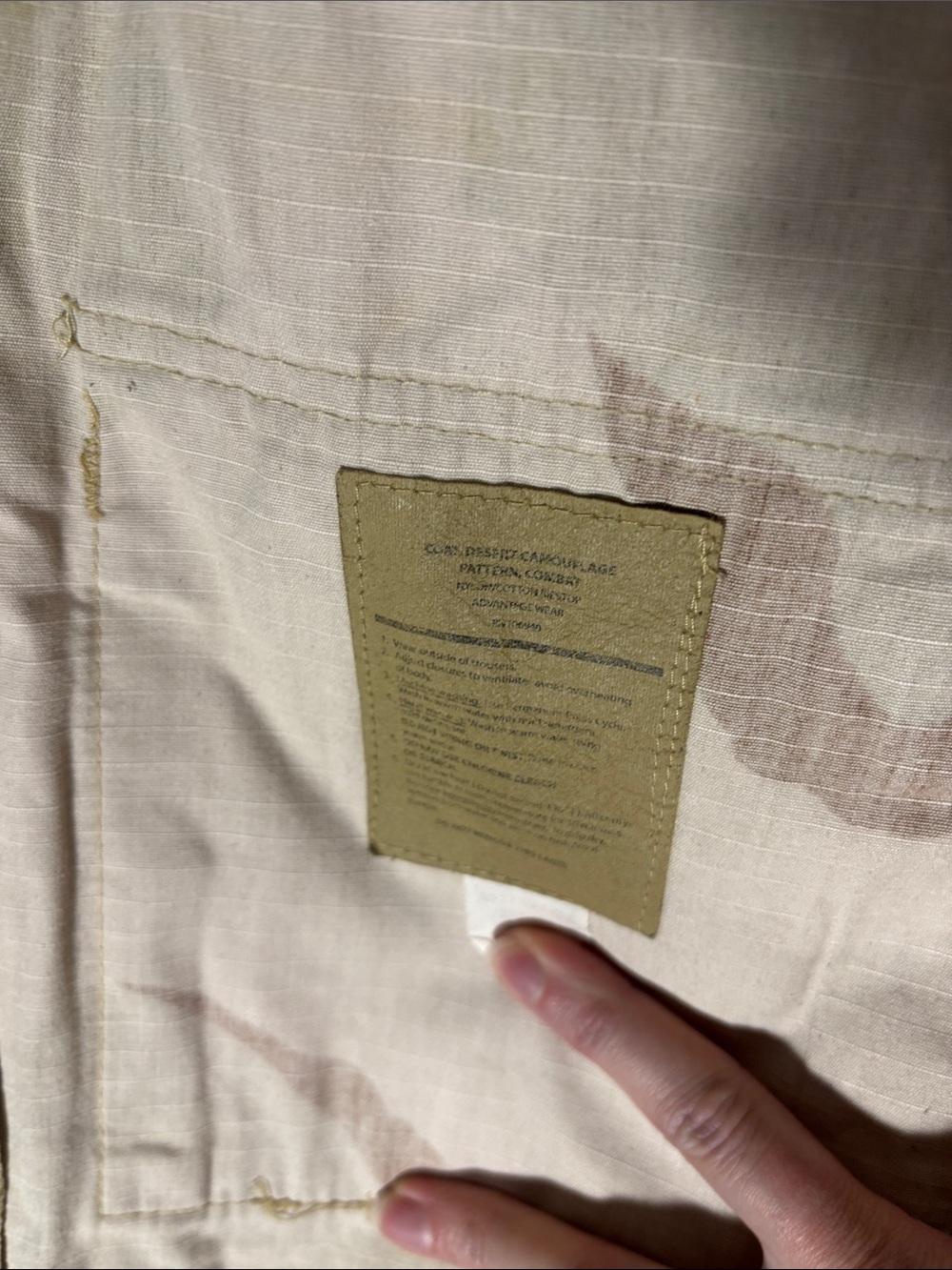 Vintage USAF 3 Color Desert Camo DCU Jacket XL Regular USCENTAF Patched - Picture 3 of 11